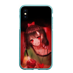 Чехол iPhone XS Max матовый UNDERTALE, цвет: 3D-мятный