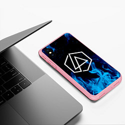 Чехол iPhone XS Max матовый LINKIN PARK, цвет: 3D-баблгам — фото 2