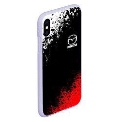 Чехол iPhone XS Max матовый MAZDA, цвет: 3D-светло-сиреневый — фото 2
