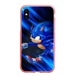 Чехол iPhone XS Max матовый SONIC, цвет: 3D-баблгам