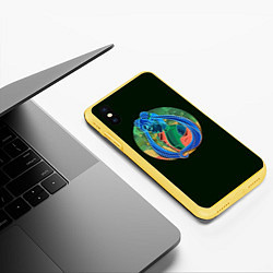 Чехол iPhone XS Max матовый СЕЙЛОР МУН, цвет: 3D-желтый — фото 2