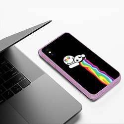 Чехол iPhone XS Max матовый Биба и Боба Oko, цвет: 3D-сиреневый — фото 2