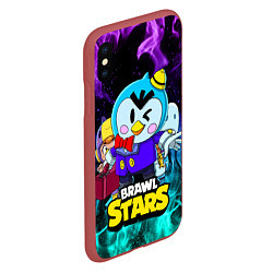 Чехол iPhone XS Max матовый BRAWL STARS MRP, цвет: 3D-красный — фото 2