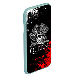 Чехол iPhone XS Max матовый QUEEN, цвет: 3D-мятный — фото 2