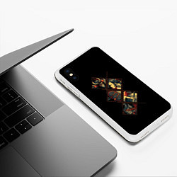 Чехол iPhone XS Max матовый БИТВА САМУРАЯ, цвет: 3D-белый — фото 2