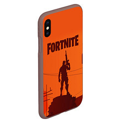 Чехол iPhone XS Max матовый FORTNITE, цвет: 3D-коричневый — фото 2