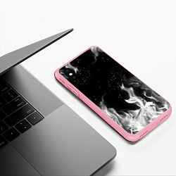 Чехол iPhone XS Max матовый БЕЛЫЙ ОГОНЬ, цвет: 3D-баблгам — фото 2