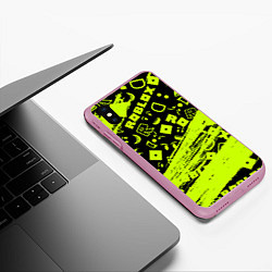 Чехол iPhone XS Max матовый Roblox, цвет: 3D-розовый — фото 2