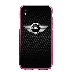 Чехол iPhone XS Max матовый MINI COOPER CARBON