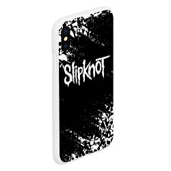 Чехол iPhone XS Max матовый SLIPKNOT, цвет: 3D-белый — фото 2