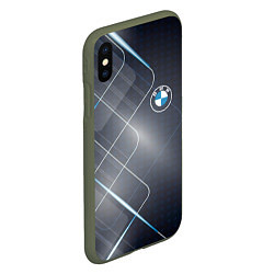 Чехол iPhone XS Max матовый BMW, цвет: 3D-темно-зеленый — фото 2