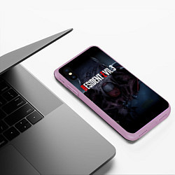 Чехол iPhone XS Max матовый Resident evil 3 remake, цвет: 3D-сиреневый — фото 2