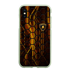 Чехол iPhone XS Max матовый Lamborghini