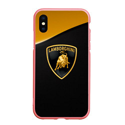 Чехол iPhone XS Max матовый Lamborghini, цвет: 3D-баблгам