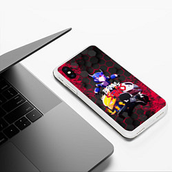 Чехол iPhone XS Max матовый BRAWL STARS CROW, цвет: 3D-белый — фото 2