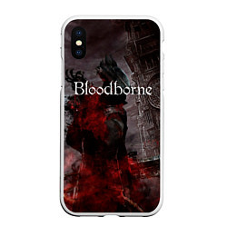Чехол iPhone XS Max матовый Bloodborne, цвет: 3D-белый