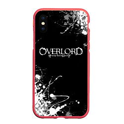 Чехол iPhone XS Max матовый Overlord, цвет: 3D-красный