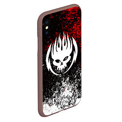 Чехол iPhone XS Max матовый THE OFFSPRING, цвет: 3D-коричневый — фото 2