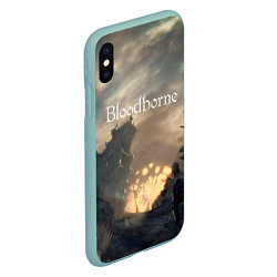 Чехол iPhone XS Max матовый Bloodborne, цвет: 3D-мятный — фото 2