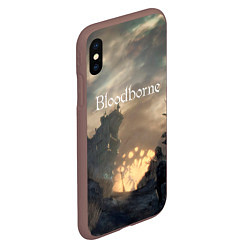 Чехол iPhone XS Max матовый Bloodborne, цвет: 3D-коричневый — фото 2