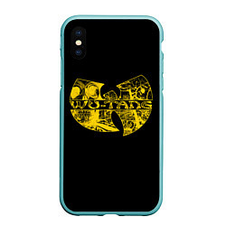 Чехол iPhone XS Max матовый Wu-Tang Clan, цвет: 3D-мятный