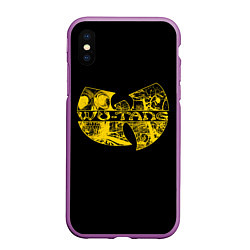 Чехол iPhone XS Max матовый Wu-Tang Clan, цвет: 3D-фиолетовый