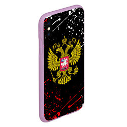 Чехол iPhone XS Max матовый РОССИЯ, цвет: 3D-сиреневый — фото 2