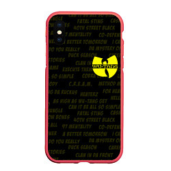 Чехол iPhone XS Max матовый WU-TANG CLAN, цвет: 3D-красный