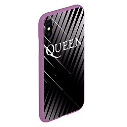 Чехол iPhone XS Max матовый Queen, цвет: 3D-фиолетовый — фото 2