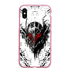 Чехол iPhone XS Max матовый BERSERK, цвет: 3D-розовый