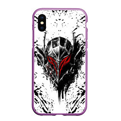 Чехол iPhone XS Max матовый BERSERK, цвет: 3D-фиолетовый