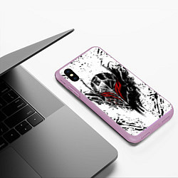 Чехол iPhone XS Max матовый BERSERK, цвет: 3D-сиреневый — фото 2