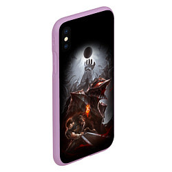 Чехол iPhone XS Max матовый BERSERK, цвет: 3D-сиреневый — фото 2