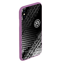 Чехол iPhone XS Max матовый Volkswagen, цвет: 3D-фиолетовый — фото 2