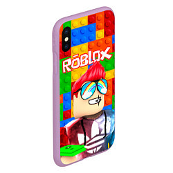 Чехол iPhone XS Max матовый ROBLOX 3, цвет: 3D-сиреневый — фото 2