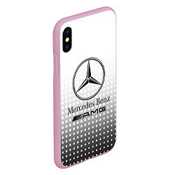 Чехол iPhone XS Max матовый Mercedes-Benz, цвет: 3D-розовый — фото 2