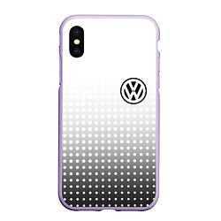 Чехол iPhone XS Max матовый Volkswagen, цвет: 3D-светло-сиреневый