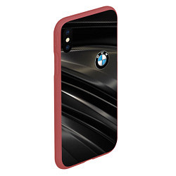 Чехол iPhone XS Max матовый BMW, цвет: 3D-красный — фото 2