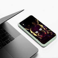 Чехол iPhone XS Max матовый FNAF 2, цвет: 3D-салатовый — фото 2