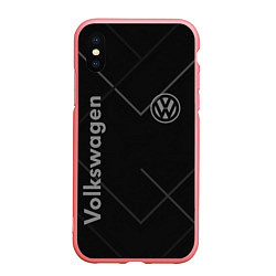 Чехол iPhone XS Max матовый VOLKSWAGEN, цвет: 3D-баблгам