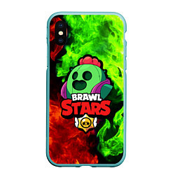 Чехол iPhone XS Max матовый BRAWL STARS SPIKE