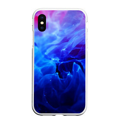 Чехол iPhone XS Max матовый Fire, цвет: 3D-белый