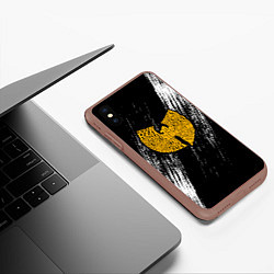 Чехол iPhone XS Max матовый Wu-Tang Clan, цвет: 3D-коричневый — фото 2