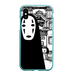 Чехол iPhone XS Max матовый No-Face Spirited Away Ghibli, цвет: 3D-мятный