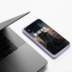 Чехол iPhone XS Max матовый The Last of Us part 2, цвет: 3D-светло-сиреневый — фото 2