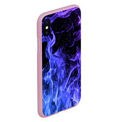 Чехол iPhone XS Max матовый ОГОНЬ, цвет: 3D-розовый — фото 2