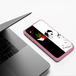 Чехол iPhone XS Max матовый Payton Moormeier спина, цвет: 3D-малиновый — фото 2