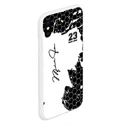 Чехол iPhone XS Max матовый Michael Jordan 23, цвет: 3D-белый — фото 2