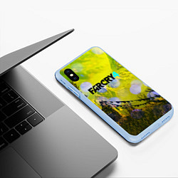 Чехол iPhone XS Max матовый FARCRY4, цвет: 3D-голубой — фото 2