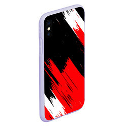 Чехол iPhone XS Max матовый ТЕКСТУРА, цвет: 3D-светло-сиреневый — фото 2